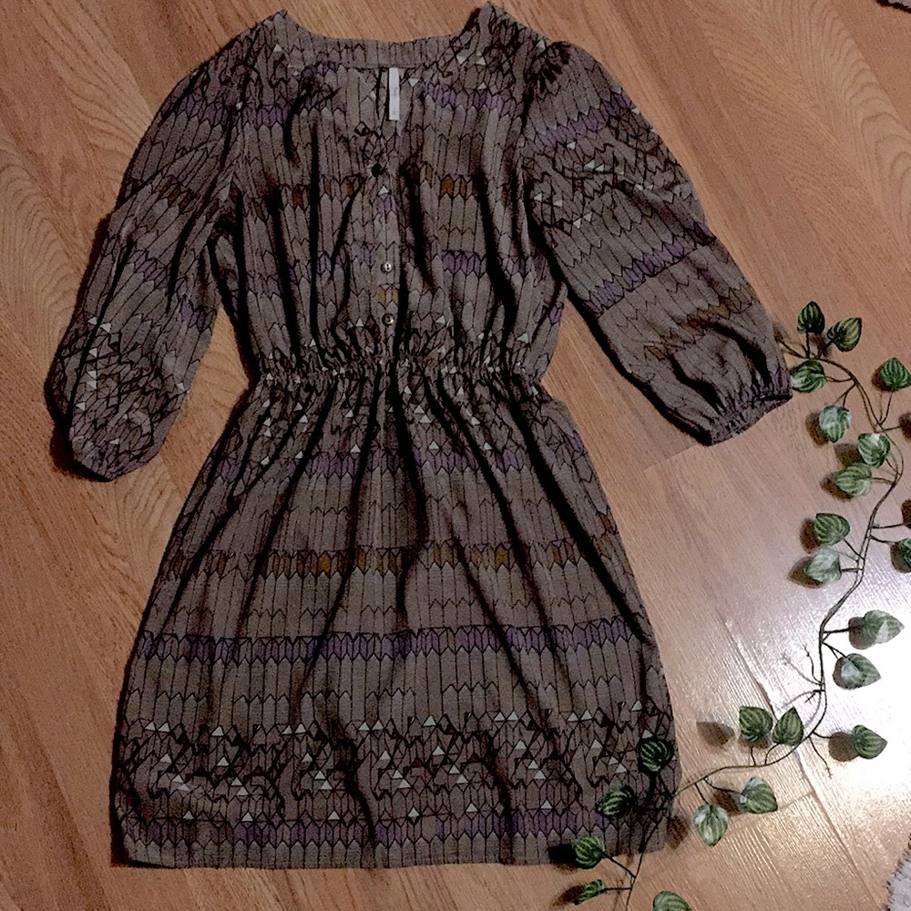 Cinched waist short dress